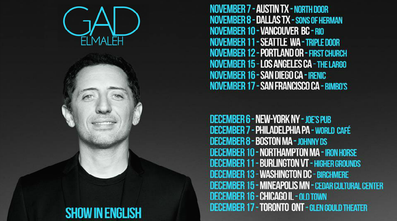 Gad Elmaleh all in english à Dallas et Austin, Texas